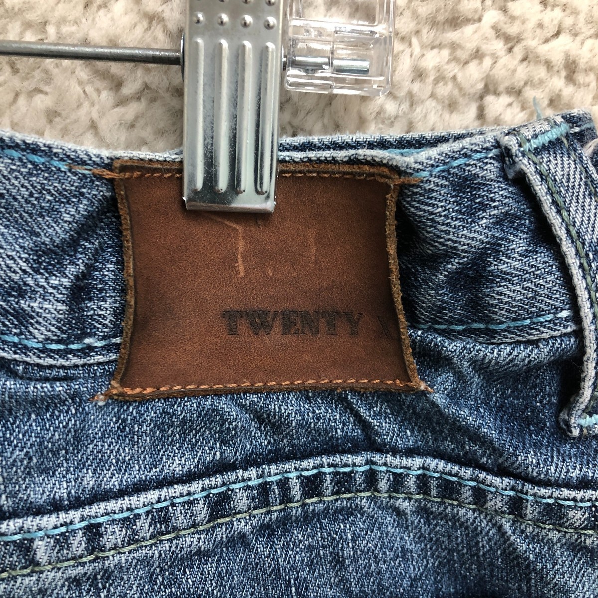 Twenty X Jeans 34x36 Mens Blue Denim Relaxed Fit Straight Medium