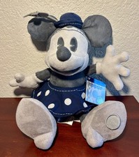 NWT D23 25th Anniversary Limited Edition Gray  Blue Minnie Mouse 18  Plush