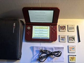 Nintendo Nuevo 3DS XL Rojo Paquete con 6 Juegos VER DESCRIPCIÓN