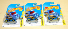 HOT WHEELS ROLLER TOASTER BLUE YELLOW 4 70/365 NEW SEALED LOT OF 3