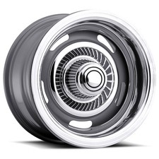 15x8 American Muscle 55 Rally Silver Wheels 5x4.55x4.75 -6mm Set Of 4 15x8 American Muscle 55 Rally Silver Wheels 5x4.55x4.75 -6mm Set Of 4