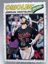 2026 Topps Heritage Jordan Westburg Deckle Edge SP #184 Baltimore Orioles