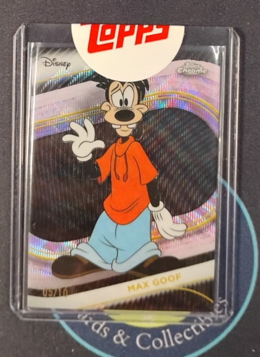 2025 Topps Chrome Disney #33 Max Goof Black Wave Refractor #5/10 Goofy SEALED