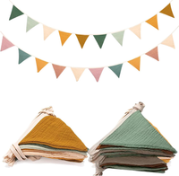 2 StüCk Wimpelkette,Wimpel Girlande,Bunt Wimpelkette Kinderzimmer,Geburtstag FüR