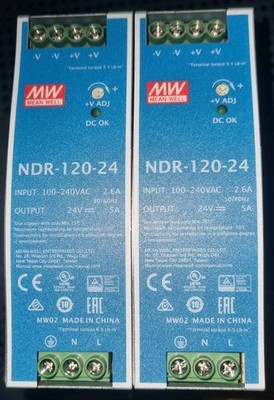 Mean Well NDR 120-24 Hutschienen Netzteil 24V 120W