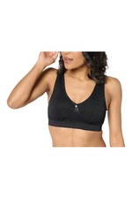 Breezies Women's Cooling Comfort Wirefree Seamless Contour Bra Blk