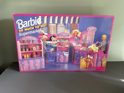 Vintage 1994 Barbie So Much To Do Supermarket Playset #67160, Grocery Store NEW