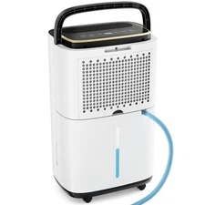 2,000 Sq.Ft Energy Star Dehumidifier for Basement with Drain Hose, 30 Pint Po...