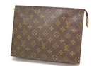Louis Vuitton Monogram Canvas Poche Toilette Toiletry Pouch 26 AN0921 0601a