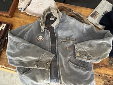 Carhartt Detroit Jacket Blanket Lined Mens XL J97 PTL Petrol Gray
