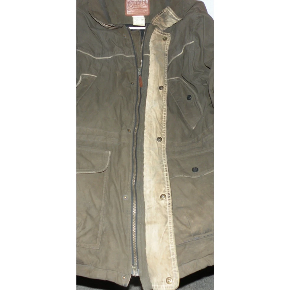 Outback Trading Company мужской большой вниз пуховик Куртка Пальто коричневый - Изображение 4 из 4