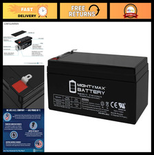 12V 3AH Rechargeable SLA AGM Battery with F1 Terminals - Sealed Lead Acid Power