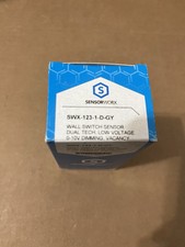 SensorWorx Wall Switch Sensor - Dual Tech - Manual On - 0-10V SWX-123-1-D-GY
