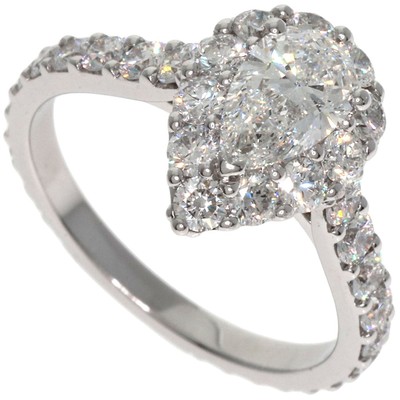 GRAFF Paar Form Diamant Ring K18 Weißgold Damen [gebraucht]