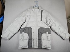 Vintage 2000s Nike Puffer Jacket Kid's Size XL Gray Goose Down Y2K Gray Tag