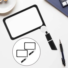 2 Pcs Lighted Magnifier for Reading Magnification Handheld Seniors