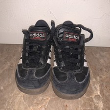 Adidas Samba Classic Black White Stripe Soccer Shoes Sneakers Kids 11.5