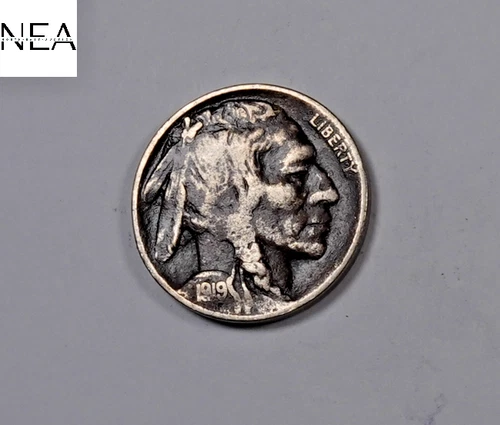 1919-D Buffalo Nickel ~ Very Fine VF ~ Semi-Key Date! ~ ZB171