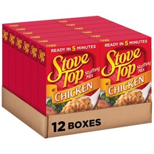 Chicken Stuffing Mix - 6 oz Boxes, Pack of 12 - Perfect for Quick Meals