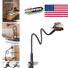 Nylon Braided Gooseneck Holder for Smartphones 38 Inch Overhead Bed Desk Mount