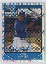 2007 Bowman Chrome Prospects Prospect X-Fractor 114/225 Cedric Hunter Auto 0c2