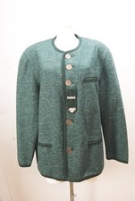 Giesswein warme Walkjacke neuwertig Schurwolle/Leinen Trachtenjacke grün Gr.50