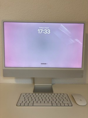 Apple iMac 24'' M3 (2023), 8-core CPU/GPU, 256GB  - Silber