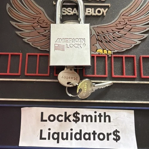 Used American Lock 3800 Series With two Key Made in USA Schlage keyway - product listing photo