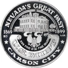 Nevada Heritage Carson City US Mint Great Seal 2 oz 999 Silver Round with Nugget