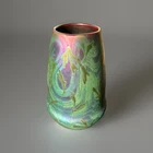 Weller Sicard 1902-07 Art Nouveau Pottery full Iridescence Luster Floral Vase