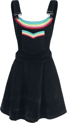 Jawbreaker Kurzes Kleid Damen Double Rainbow Dress schwarz