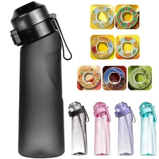 650ml Air Flavored Water Bottle Scent Up Water Cup With 7 Flavor Pods Fruit Frag