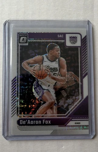 2024-25 Panini Donruss Optic - De'Aaron Fox #219 Choice White Prizm /48