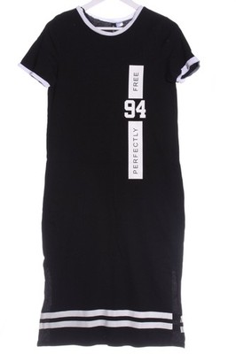 H&M DIVIDED Sweatkleid Damen Kleid Gr. DE 36 schwarz Casual-Look