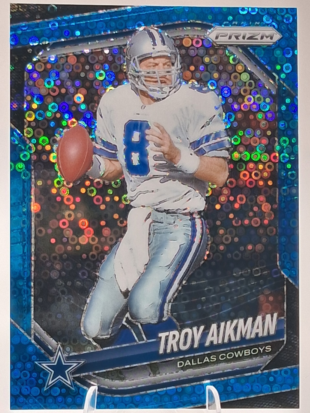 2025 Panini Prizm - Troy Aikman #179 No Huddle Blue Prizm /125