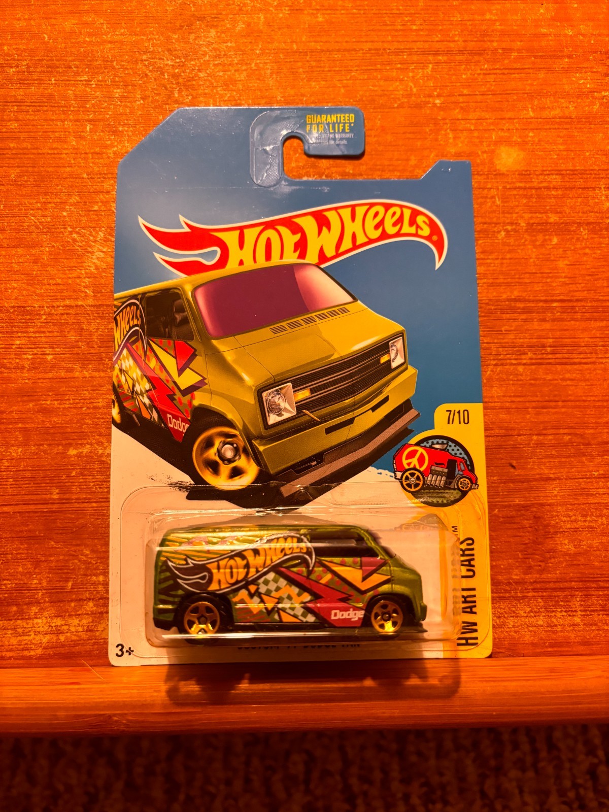 2016 Hot Wheels Custom '77 Dodge Van Green HW Art Cars KMart Exclusive KDay