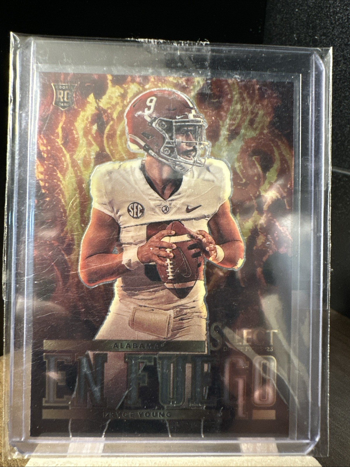 2023 Panini Select Draft Picks - En Fuego Bryce Young #EF-BY Silver Prizm (RC)
