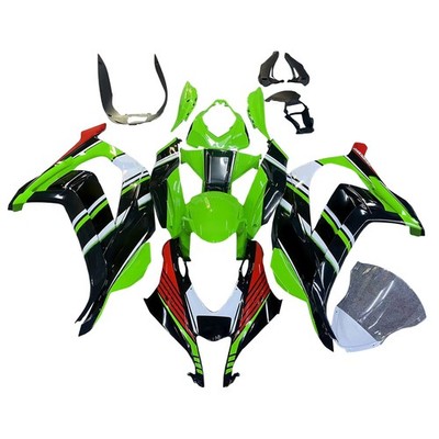 Amotopart Fairing Kit Plastic ABS fit For Kawasaki ZX10R 2016-2020 Black Line