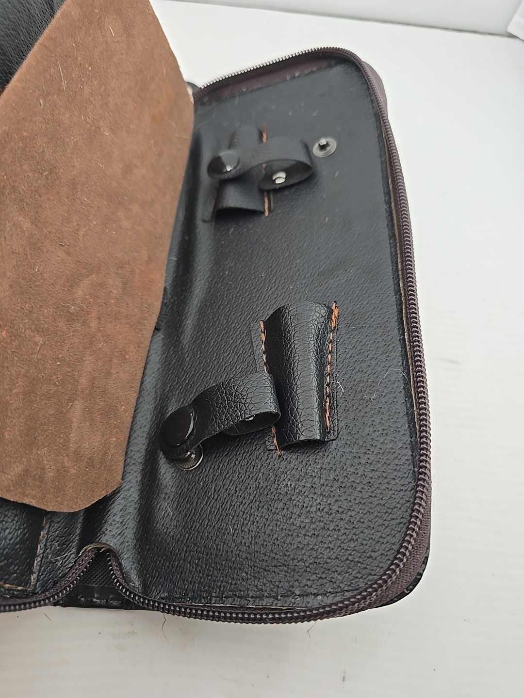 Leather Shears Shear Case Slot For 2 Pairs Sets Divider Storage Pocket