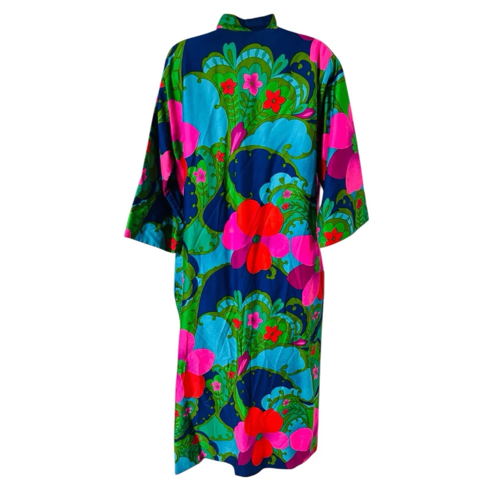 PENTHOUSE GALLERY CATHERINE OGUST Dress Designer Psychedelic Floral Vintage 60’s - Image 4 of 4