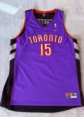 Nike Team Vince Carter #15 Toronto Raptors Swingman Purple Jersey Men's Size XL