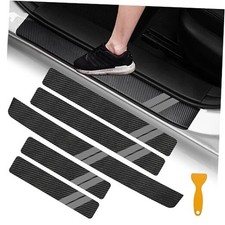 Door Sill Guard Decoration Stickers for Dodge Charger 5PCS Gray Trim