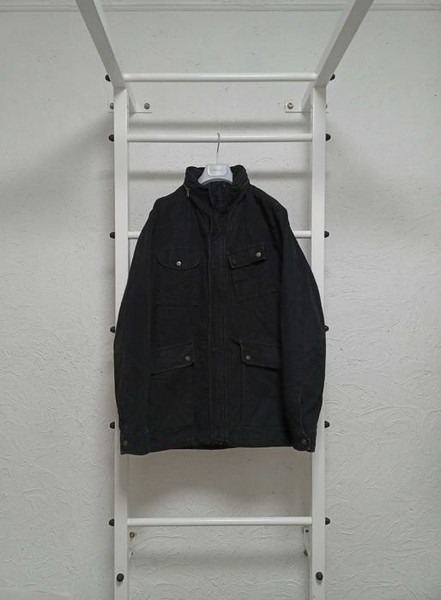 Men Peak Performance Jacket Black Denim 40