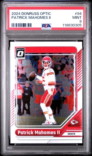 2024 PANINI DONRUSS OPTIC #94 PATRICK MAHOMES II PSA 9