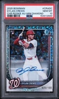 2025 Bowman Chrome Dylan Crews 🇺🇸 Mini Diamond On Card Auto RC PSA 💎 MT 10 🔥