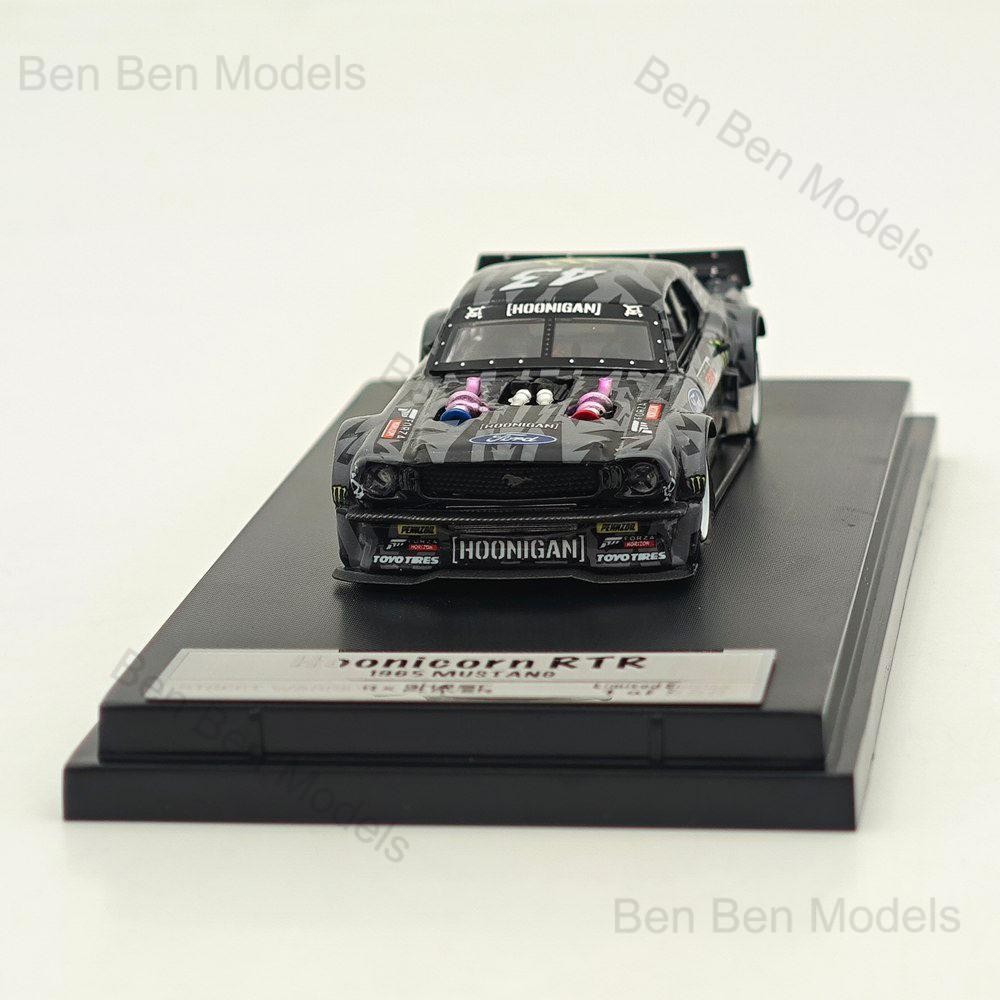 1:64 Ford Mustang 1965 Hoonicorn RTR V3 Diecast Model + KamaZ