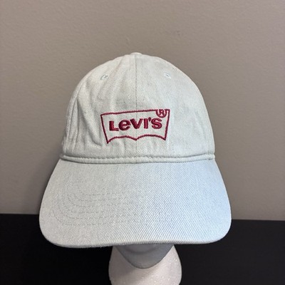 Levi's Embroidered Logo Cap Youth Size Adjustable Snapback Hat Light Blue