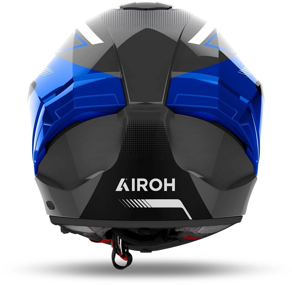 CASCO INTEGRALE AIROH MATRYX COMPOSITO CARBON BLU YAMAHA SUN VISOR - Immagine 2 di 3
