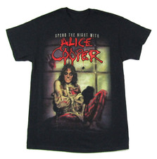 Vintage Spend The Night With Alice Cooper Shirt Black Unisex