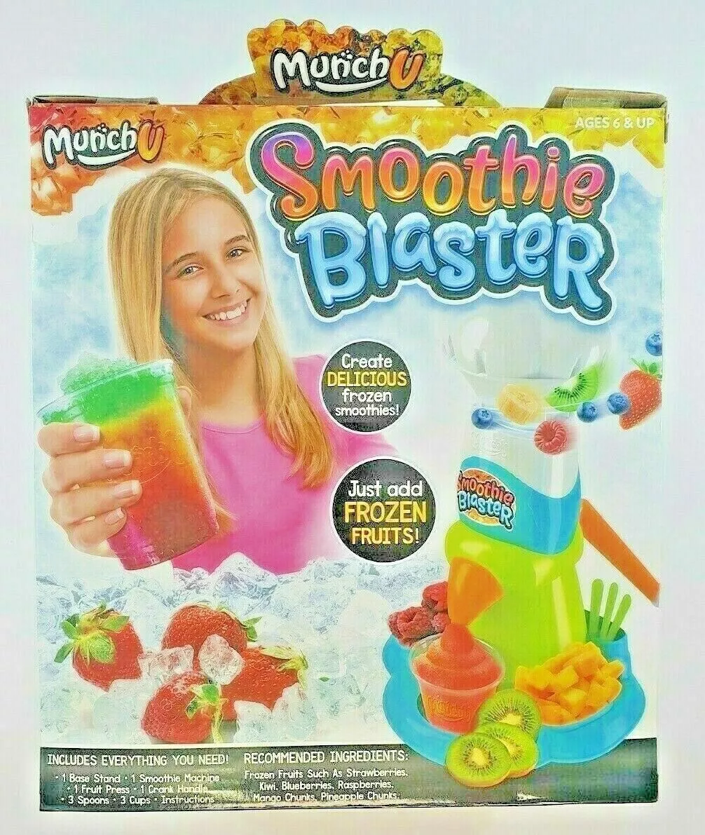 Smoothie Blaster Maker Kit For Kids ages 6+ Just Add Frozen Fruit Make  Slushy